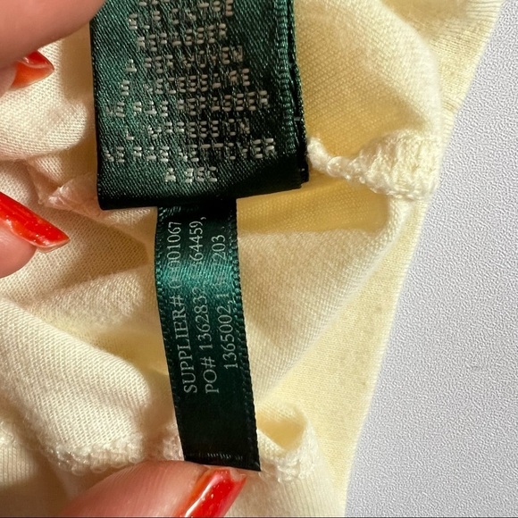 Lauren Ralph Lauren Women’s Light Yellow Sleeveless Lace Size PL - Picture 6 of 9